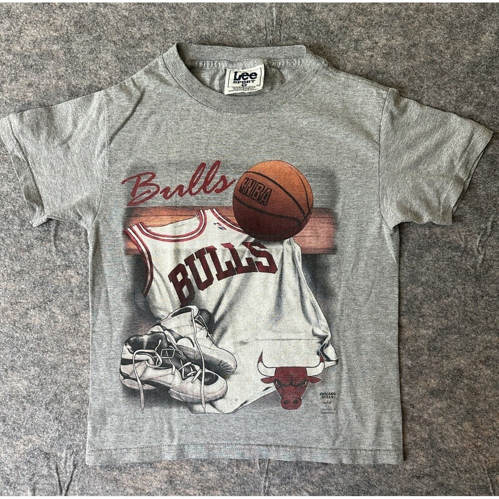 Vintage Lee Sport Chicago Bulls Youth Small T-Shirt Basketball Nutmeg Mills Inc.